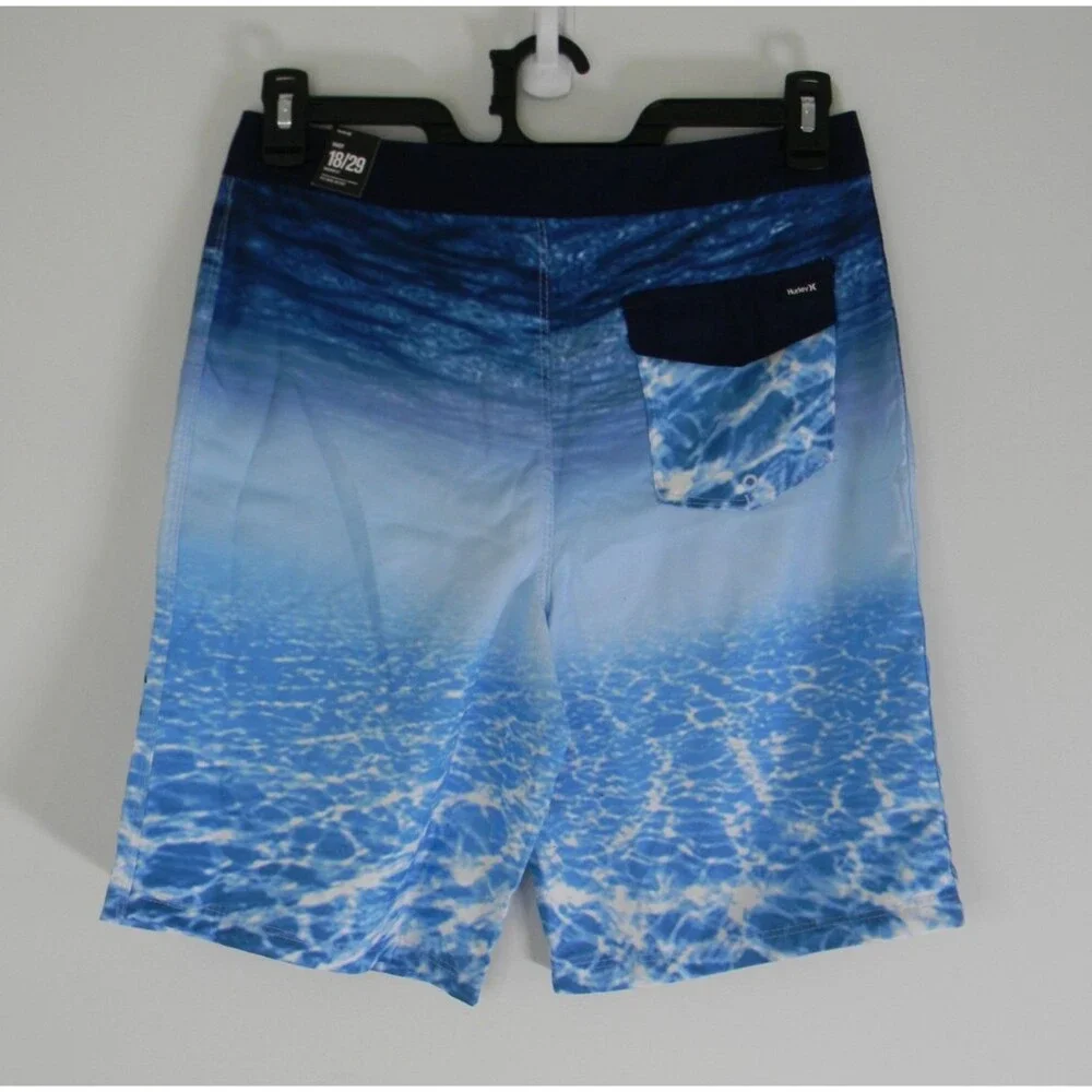 Hurley Swim Trunks Indo Blue Boys Size 20 NWT